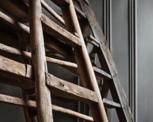Stijlvolle Inzet van Vintage Ladders in Decor
