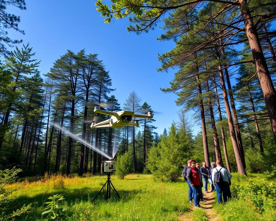 Brandpreventie in bossen: Technologie en gemeenschap