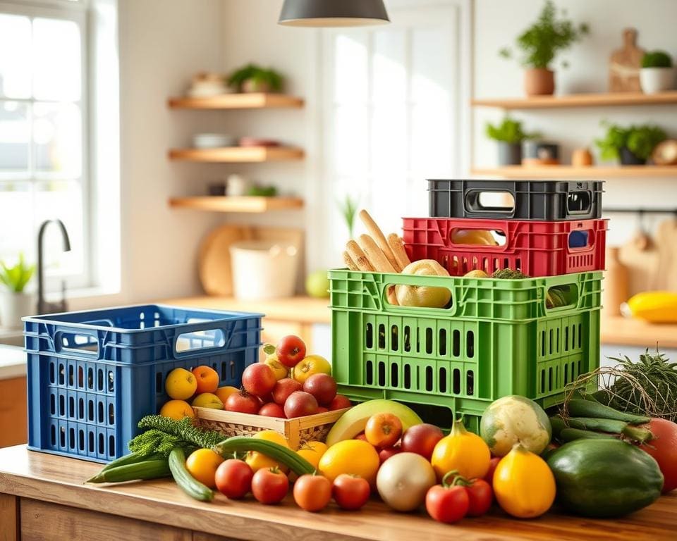 Herbruikbare boodschappenkratjes: Handig en duurzaam