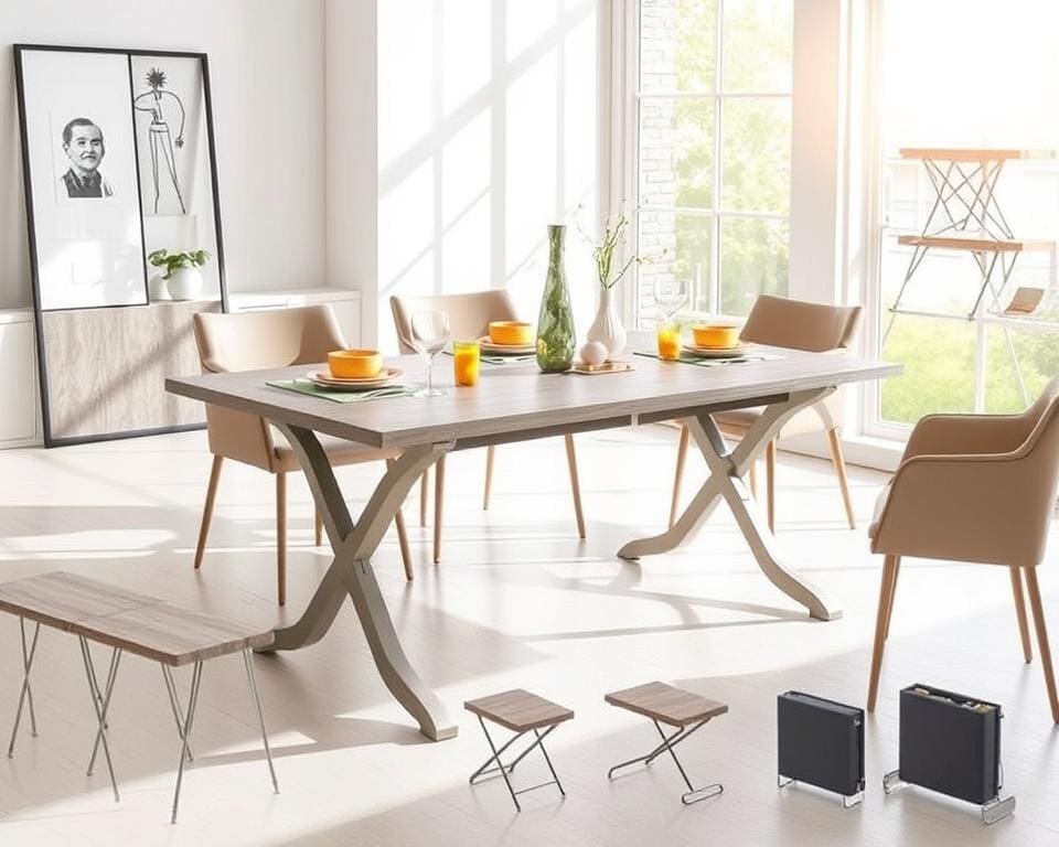 Kies de perfecte opklapbare tafel voor flexibel gebruik