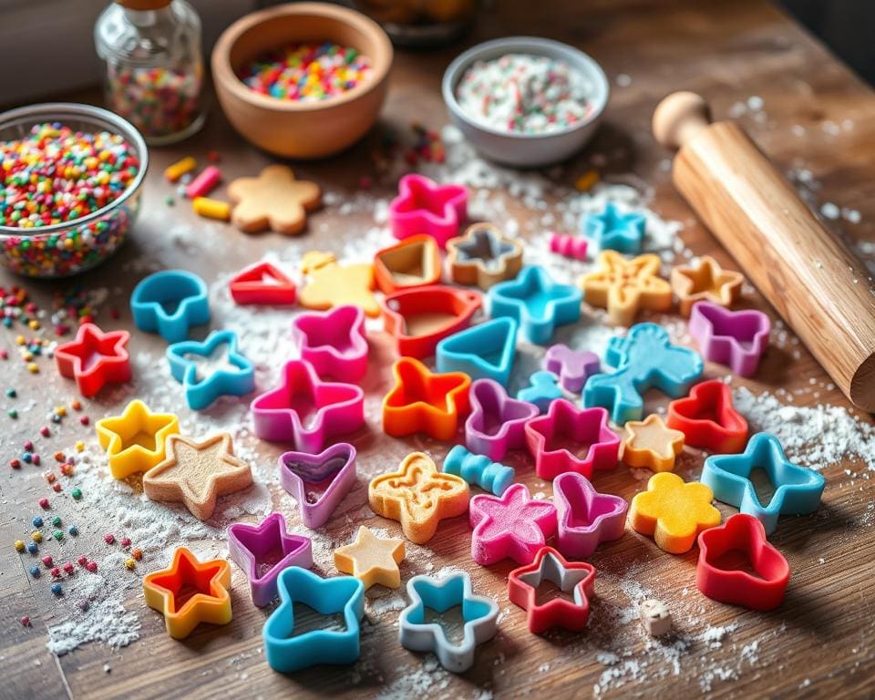 Koekjesvormpjes voor feestelijke baksessies