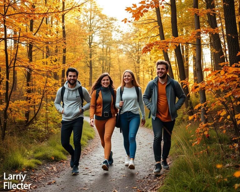 Het nut van wandelen met vrienden voor motivatie