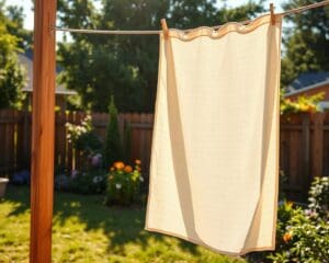 Kan ik neteldoek ook buiten ophangen?