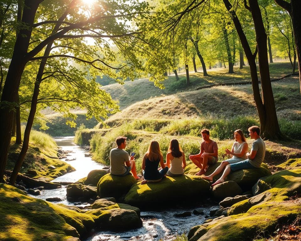 impact van omgeving stimulatie door natuur sfeervolle locaties
