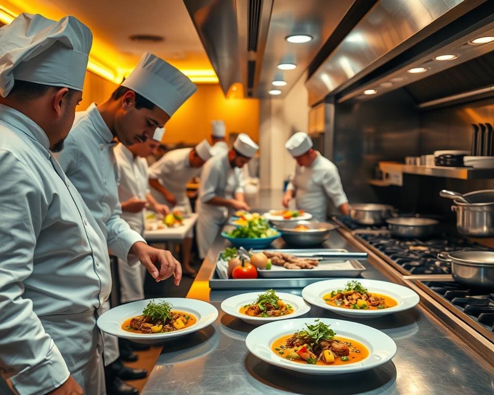 Hoe werkt een kok in een hotelkeuken?