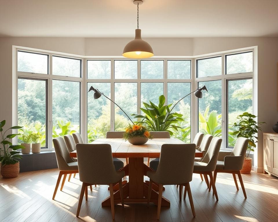 Wat zijn duurzame oplossingen voor een eetkamer?