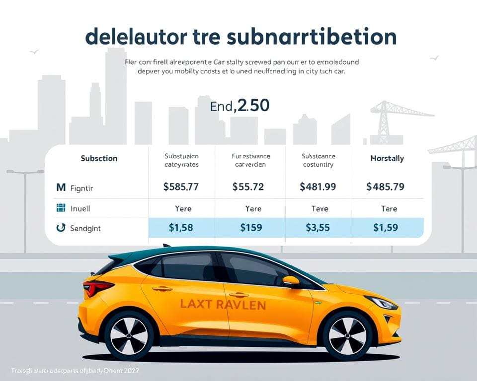 kosten deelauto abonnement