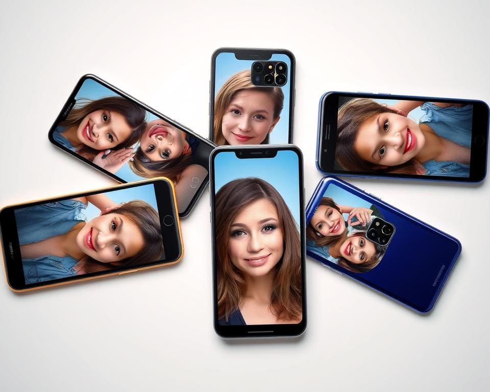 top 5 smartphones met de beste selfiecamera's