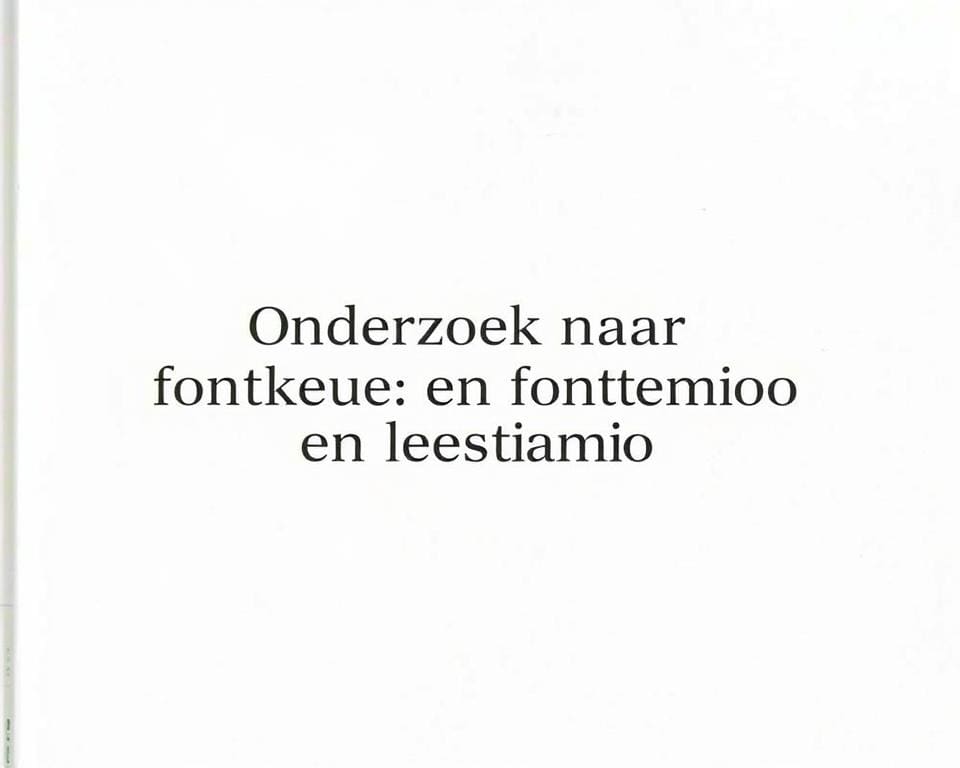 Onderzoek naar fontkeuze en leessnelheid