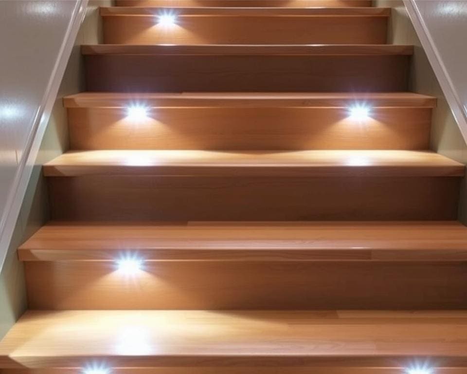 Wat is handig bij automatische verlichting op de trap?