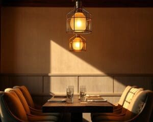 Sfeervolle hanglampen boven de eettafel