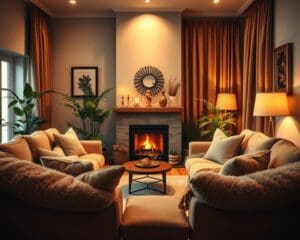 Stijlvolle ideeën voor een warme woonkamer