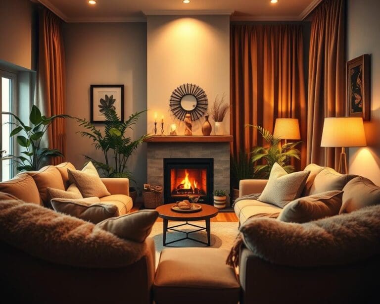 Stijlvolle ideeën voor een warme woonkamer