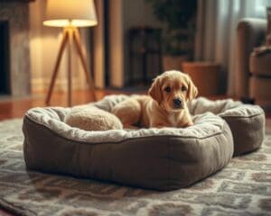Verwarmde ligkussens voor oudere huisdieren