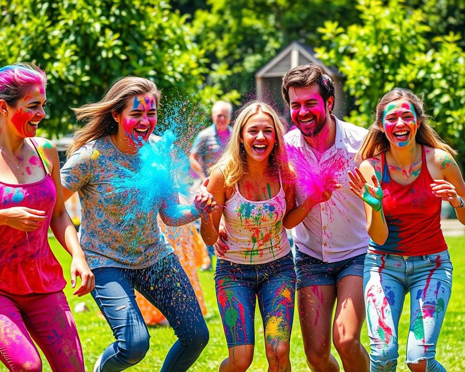 Wat maakt een paint fight zo hilarisch leuk voor vrienden?