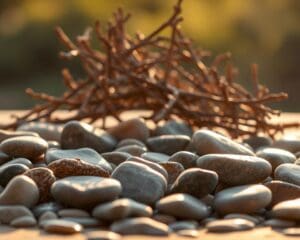 Welke kleuren versterken natuurlijke materialen?