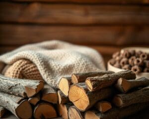 Welke materialen versterken een gevoel van warmte?