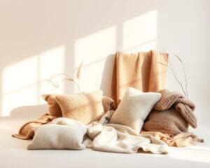 Welke stoffen brengen zachtheid in strak design?