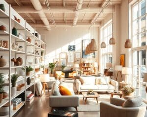 Welke winkels zijn ideaal voor interieur shoppen?