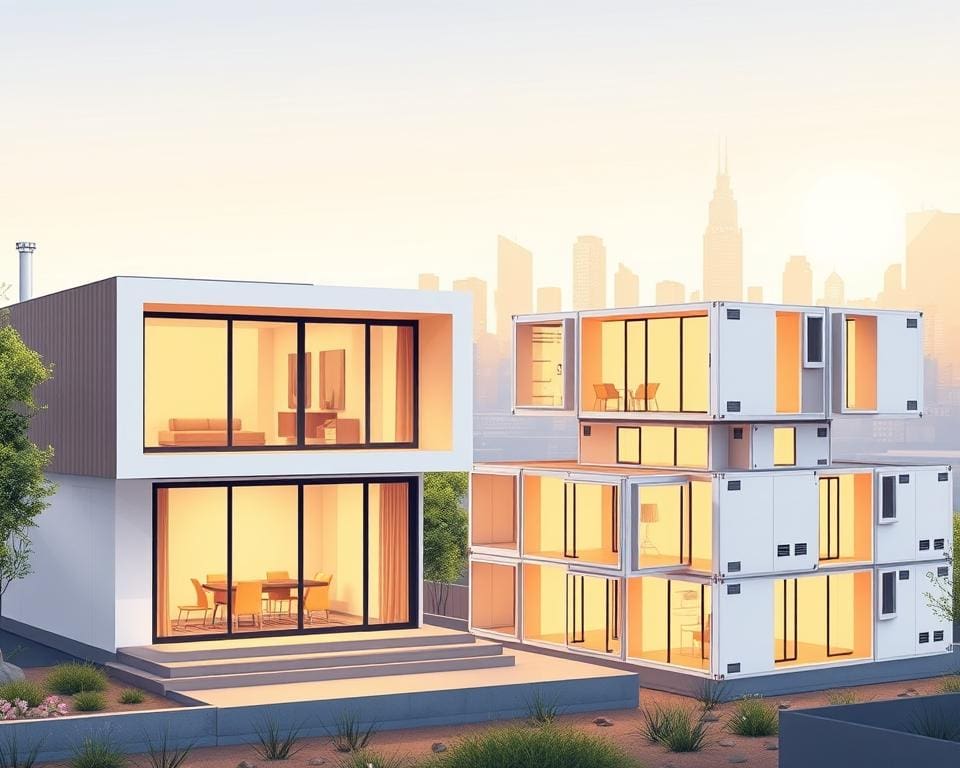 Wat is het verschil tussen prefab en modulair bouwen?