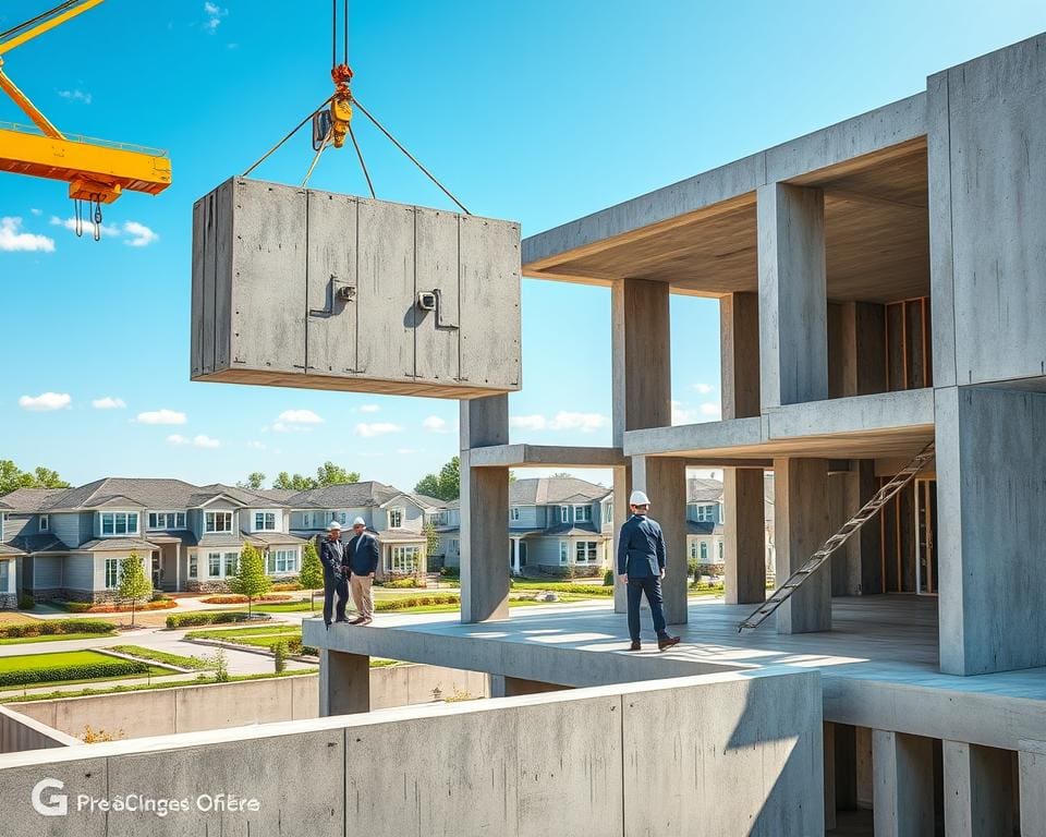 Hoe werken betonelementen voor woningbouw op schaal?