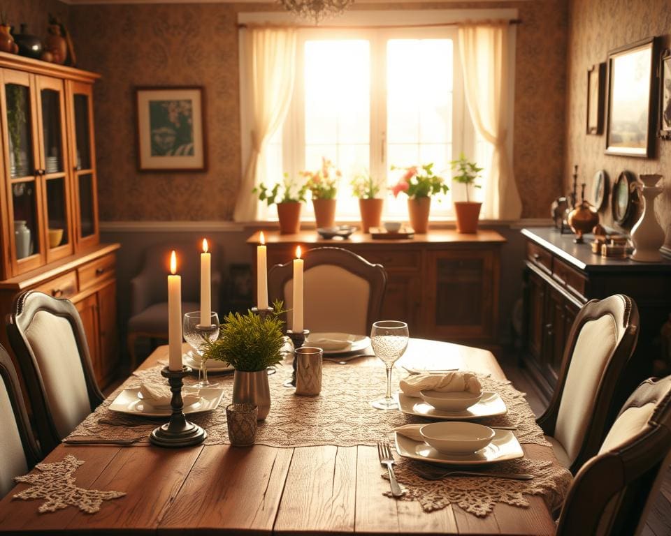 Wat helpt bij het creëren van een gezellige eetkamer?