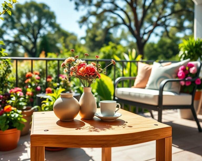 Wat maakt een bijzettafel praktisch op het terras?