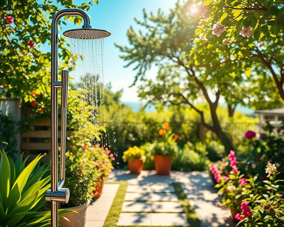 Wat maakt een buitendouche handig in de zomer?