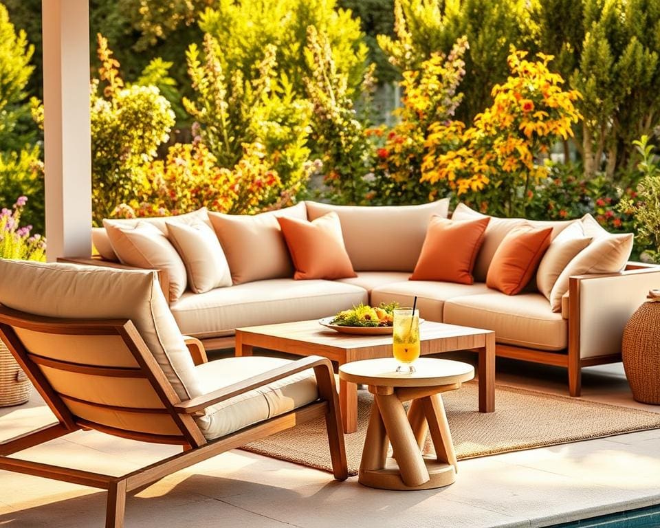 Wat maakt een loungeset heerlijk in de zomer?