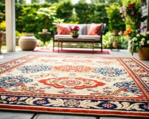 Wat maakt een vloerkleed geschikt voor buitengebruik?