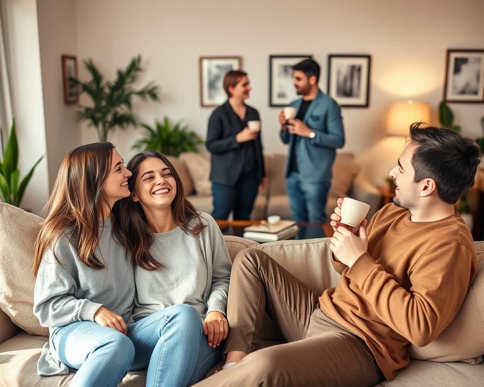 Samen lachen en ontspannen