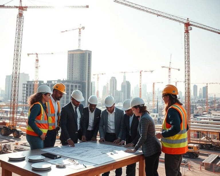 Hoe verloopt samenwerking op een bouwplaats?