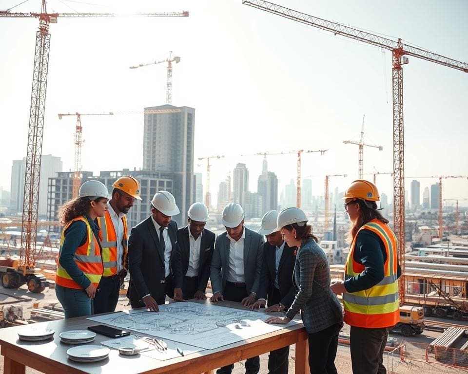 Hoe verloopt samenwerking op een bouwplaats?