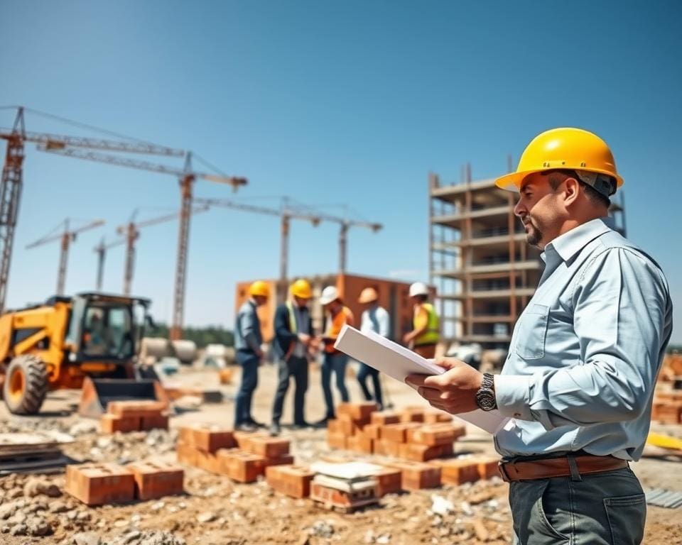 Welke taken heeft een uitvoerder op de bouwplaats?