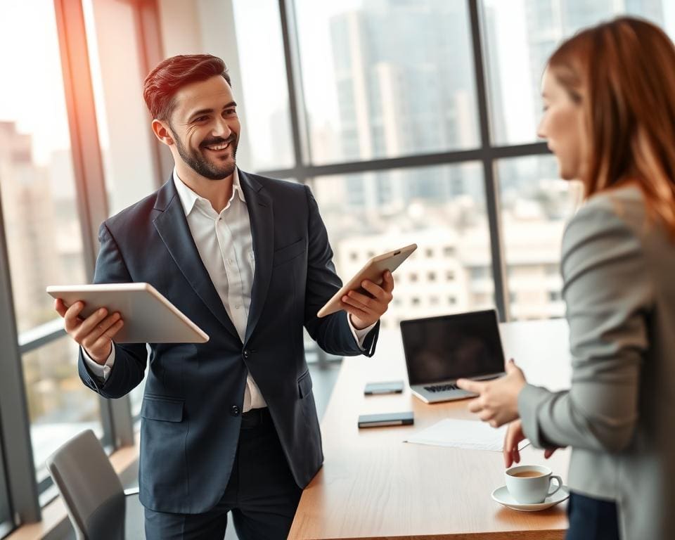 Werken als vertegenwoordiger in de verkoop
