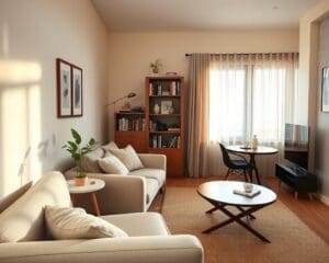 kleine woonkamer inrichten