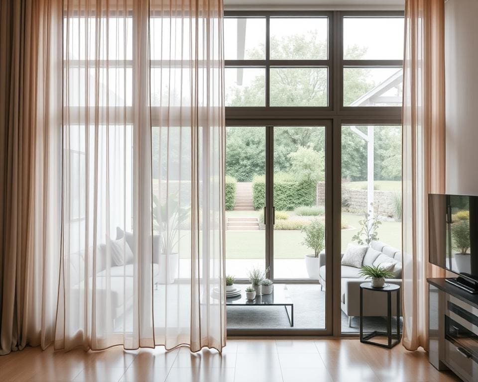 raamdecoratie modern huis