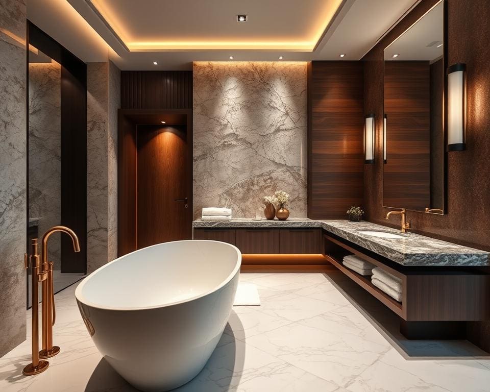 luxe badkamer materialen